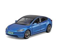 1:32 Fit for Tesla for Model 3 Simulation Alloy Toy Diecast Metal Casting Car not include batteries(Blue)