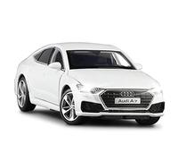 1 32 For A7 Alloy Die-casting Simulation Model Car With Sound And Light Door Can Be Opened Vehicles Kit(B)