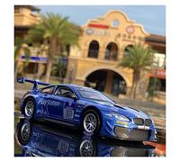 1 32 For BMW M6 GT3 Alloy Racing Car Model Diecasts Toy Vehicles High Simulation Collection Childrens Gift(Blue)