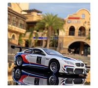 1 32 For BMW M6 GT3 Alloy Racing Car Model Diecasts Toy Vehicles High Simulation Collection Childrens Gift(White)