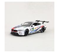 1 32 For BMW M8 GTE Le Mans 2018 Model Car Alloy Pull Back Toy Car With Sound And Light For Kids Boy Girl Gift Mini Replica Toys(81)