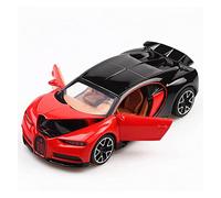 1/32 For Bugatti Chiron Metal Diecast Toy With High Simulation Sound & Light Sports Car Model Vehicles Kit(Red)