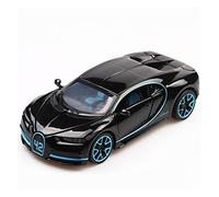 1/32 For Bugatti Chiron Metal Diecast Toy With High Simulation Sound & Light Sports Car Model Vehicles Kit(Black)