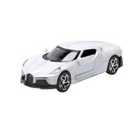 1:32 For Bugatti La Voiture Noire Sports Car Diecast Metal Alloy Model Sound Light Pull Back Collection Toy Hobby Collection Kit(White)
