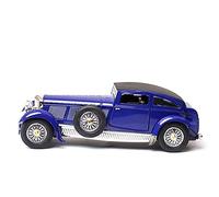 1 32 For Classic Car Vintage Diecast Metal Collectable Model Car Souvenir Popular Memorable One-of-a-Kind Mini Replica Toys(Blue)