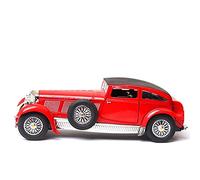 1 32 For Classic Car Vintage Diecast Metal Collectable Model Car Souvenir Popular Memorable One-of-a-Kind Mini Replica Toys(Red)
