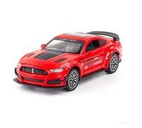 1 32 For D Mustang GT500 Zinc Alloy Car Model Collection Sound And Light Jewelry Toy Gift Mini Replica Toys(Red)