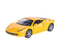 1 32 For Ferrari 458 Italia Rally Car Model Sound Light Simulation Alloy Car Model Collect Mini Replica Toys(B)
