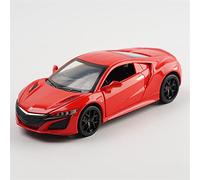 1 32 For Honda Acura NSX Sports Car Die-cast Alloy Model Car Pull Back Sound And Light Toy Car Vehicles Kit(Red)