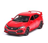 1 32 For Honda CIVIC TYPE-R 2019 Metal Car Toys Set Die Cast Racing Model Collection Vehicle Play Set Mini Replica Toys(Red)