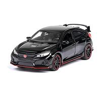1 32 For Honda CIVIC TYPE-R 2019 Metal Car Toys Set Die Cast Racing Model Collection Vehicle Play Set Mini Replica Toys(Black)
