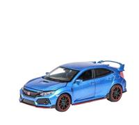 1:32 For Honda CIVIC TYPE-R Car Model Kits High Simulation Vehicle For Boys Toys Miniature Car ornaments models(Blue)