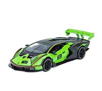 1:32 For Lamborghini SCV12 Sports Car Die-casting Alloy Model Car Sound And Light Pull Back Toy Car Vehicles Kit(green)