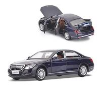 1:32 For Mercedes Benz Maybach S600 Die-casting Vehicle Model Metal Finished Model Car Toy 6 Doors Vehicles Kit(Blue)