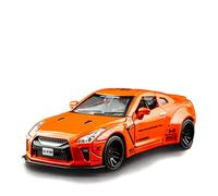 1 32 For Nissan GTR R35 Alloy Diecast Sport Race Sound And Light Model Toy Car Mini Replica Toys(D)