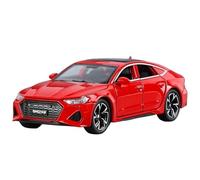 1:32 For RS7 Sports Car Model Imitation Alloy Die Casting Real Sound And Light Return Sedan(Red)