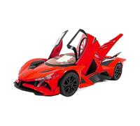 1:32 For Spray Apollo Sports Car Simulation Racing Car Back To Force Sound And Light Toys Replica Toys(Red)