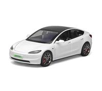 1:32 for Tesla for Model 3 Simulation Alloy Metal Casting Car not include batteries(White)