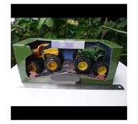 1:32 For Treads Alloy Tractor Model Metal Toy Car Set Miniature Ornament For Hobbyists