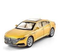 1 32 For Volkswagens CC High Simulation Diecast Metal Model Car Sound Light Pull Back Car Model Motor Vehicles Toys(B)