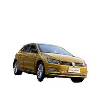 1:32 For Volkswagens POLO Alloy Car Model Vehicles Simulation Miniature Scale Childrens Toys Vehicles Kit(Yellow)