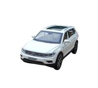 1:32 For Volkswagens Tiguan L SUV Alloy Car Model Toy Vehicles Simulation Sound Light Collection Vehicles Kit(White)