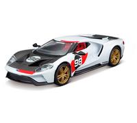 Bburago FORD RACE HERITAGE COLLECTION- 2021 FORD GT Race Car - 1:32 Scale - Incredibly Detailed Die-Cast Replica Collectible Model Vehicle