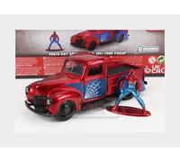 1:32 JADA Ford Usa Pick-Up With Spiderman Figure 1941 Red Blue 253223016 Model