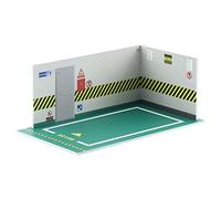 1:32 Parking Lot Model Car Diecast Garage for Diorama Collection Background 32128 Green Type 32128
