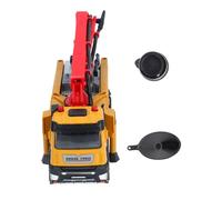 1:32 Scale Alloy Concrete Pump Truck, High Simulation Improve Coordination Construction Vehicles Toys Mini Forklift with Working Pump & Sand Pouring for Kids Ages 3 +