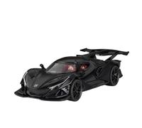 1:32 Scale Fit for Apollo IE EVO Car Diecast Metal Doors Opened Supercar Sound Light Pull Back Vehicles Toy Model(IE Black)