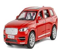 1:32 scale for Volvo XC90 SUV die-cast simulation model car, with sound and light effects, center console controls (battery not included)(Red)