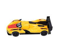 1:32 Scale Racing Car Model, with Light Sound Opening Doors for Kids Toy (Yellow)
