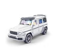 1:32 Scale Realistic Plastic Car Toy Model with Lights, Inertia-Driven Diecast (Batteries not included)(White)