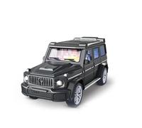 1:32 Scale Realistic Plastic Car Toy Model with Lights, Inertia-Driven Diecast (Batteries not included)(Blackone)