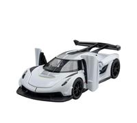 1:32 Super Sports Alloy Diecast Metal Rotor Door Sound & Light Miniature Car Model(White)