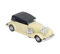 1:32 Vintage Alloy Classic Car Model with Open Doors, Pullback Antique Toy for Children's Early Education, Retro Vintage Car Toy for Collectors and Fans, Approx. 5.1 X .8 X .6in Size (Beige)