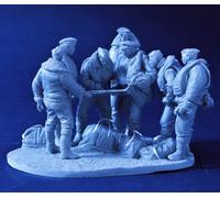 1/32 WWII Soldiers Discuss Combat Resin Model Kit Miniature Resin Parts //il3k-9 (unassembled and unpainted)