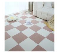 1-32PCS Self Adhesive Carpet Tile Peel Stick Soundproof Office Floor Sticker Splicing Square Mat(Camel and White,30x30cm 12pcs)