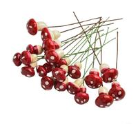 1：33-Piece Foam MUSHROOM Garden Decor Set for For Mini Landscapes, Garden Stepping for Stones, for Red Decorative Stepping for Stones (1.5-7.1 cm)