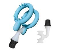 1.34-inch/3.4cm Inner Diameter Massage Gun Attachments, L-Shaped Design Meet Different Needs for Two Rings Plug Deep Tissue Percussion Plug and Play Salon Home Tools for Men Interface Size: 15-16 mm