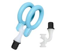 1.34-inch/3.4cm Inner Diameter Massage Gun Attachments, L-Shaped Design Meet Different Needs for Two Soft Silicone Rings Plug Deep Tissue Percussion Plug and Play Salon Home Interface Size: 12-13 mm