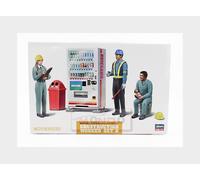 Hasegawa Model Kit WM06 - 1:35 Construction Worker Set B with Accessories