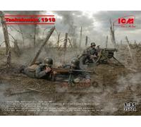 ICM 1:35 ‘Panzerabwehr 1918’ German WWI Soldiers (4 Figures) Plastic Model Kit