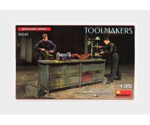 1:35 Miniart Accessories Banco Da Lavoro Toolmakers Kit MA38048 Model
