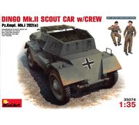 MiniArt Plastic Model Kit 1:35 Dingo Mk II Pz.Kpfw.Mk I 202(e) with Crew