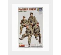 Miniart 53015 1:35 Panzer Crew Figures Kit Unassembled France 1944 Resin Heads