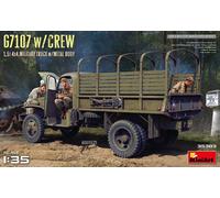 MiniArt MIN35383 1:35 G7107 4x4 Cargo Truck with Crew, Metal Body, Molded Color