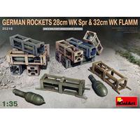 1:35 Miniart German Rockets 28Cm Wk Spr & 32Cm Wk Flamm Kit MA35316 Model