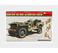 1:35 Miniart Jeep Bantam Brc40 British Crew Military 1940 Kit MA35324 Model